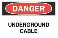 4FP62 Danger Sign, 7 x 10In, R and BK/WHT, ENG