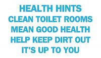 4FP95 Maintenance Sign, 10 x 14In, BL/WHT, ENG