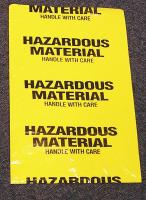 4FPL7 Biohazard Bag, Yellow, 18 In. L, PK15