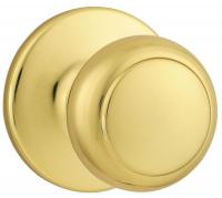 4FPP5 Knob Lockset, Bright Brass, Passage