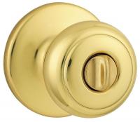 4FPP6 Knob Lockset, Bright Brass, Privacy