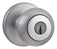 4FPR6 Knob Lockset, Satin Chrome, SmartKey Entry