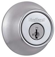 4FPT3 Single Cylinder Deadbolt, Satin Chrome