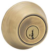 4FPT5 Double Cylinder Deadbolt, Antique Brass