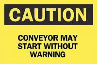 4FR29 Caution Sign, 10 x 14In, BK/YEL, ENG, Text