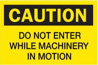 4FR48 Caution Sign, 10 x 14In, BK/YEL, ENG, Text