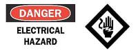 4FR93 Danger Sign, 7 x 17In, R and BK/WHT, ENG