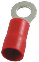 4FRC9 Ring Terminal, Red, Brazed, 8 AWG, PK25