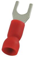 4FRH2 Fork Terminal, Red, 22 to 16 AWG, PK100