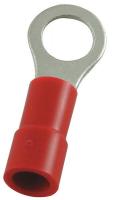 4FRH5 Ring Terminal, Red, Butted, 22 to 16, PK100