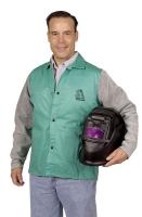 8UR14 Flame-Resistant Jacket, Green/Gray, 3XL