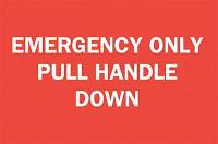 4FT02 Fire Emergency Sign, 10 x 14In, WHT/R, ENG