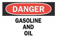 4FT40 Danger Sign, 10 x 14In, R and BK/WHT, ENG