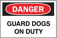 4FT42 Danger Sign, 10 x 14In, R and BK/WHT, ENG