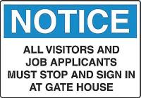 4FT86 Security Sign, 10 x 14In, BK/WHT, ENG, Text