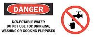 4FT99 Danger Sign, 7 x 17In, R and BK/WHT, ENG