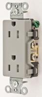 4FTZ1 Receptacle, Tamper Res, 5-15R, GY, SpecGrade