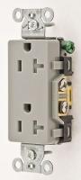 4FTZ6 Receptacle, Tamper Res, 5-20R, GY, SpecGrade