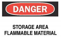 4FV62 Danger Sign, 10 x 14In, R and BK/WHT, ENG