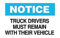 4FV78 Notice Sign, 10 x 14In, BL and BK/WHT, ENG