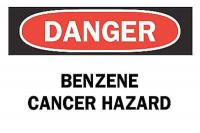 4FX31 Danger Sign, 10 x 14In, R and BK/WHT, ENG