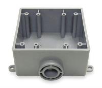 4FYW4 FSE Box, 2Gang, .5 In Hub, PVC