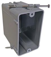 4FYZ9 Electrical Box, 1 Gang, 16 Cu In, PVC