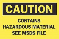 4FZ11 Caution Sign, 10 x 14In, BK/YEL, ENG, Text