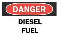 4FZ17 Danger Sign, 14 x 20In, R and BK/WHT, ENG