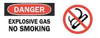4FZ62 Danger No Smoking Sign, 7 x 17In, ENG, SURF