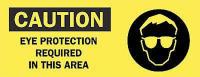 4FZ66 Caution Sign, 7 x 17In, BK/YEL, ENG, SURF
