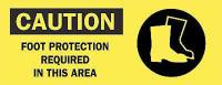 4FZ82 Caution Sign, 7 x 17In, BK/YEL, ENG, SURF
