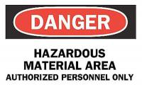 4FZ98 Danger Sign, 10 x 14In, R and BK/WHT, ENG