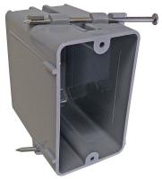 4FZA1 Electrical Box, 1 Gang, 18 Cu In, PVC