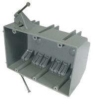 4FZA5 Electrical Box, 3 Gang, 44 Cu In, PVC