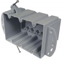 4FZA6 Electrical Box, 4 Gang, 55 Cu In, PVC