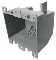 4FZD4 Electrical Box, 2 Gang, 25 Cu In, PVC