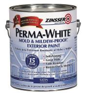 4FZX6 Paint, Latex Acrylic, White, 1 gal.