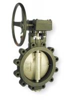 4GAM6 Butterfly Valve, Lug, 12 In., Carbon Steel