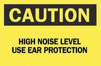 4GF05 Caution Sign, 10 x 14In, BK/YEL, ENG, Text