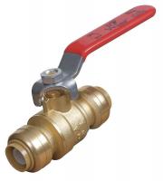 19F862 Brass Ball Valve, Push to Connect, 1/2 In