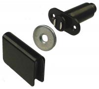 4GGH4 Cabinet Catch, Aluminum, Catch L 3 1/8 In