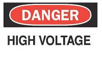 4GH69 Danger Sign, 20 x 28In, R and BK/WHT, HV, HV