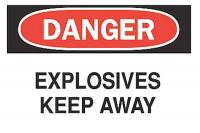 4GH86 Danger Sign, 14 x 20In, R and BK/WHT, ENG