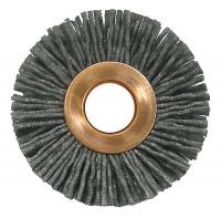 4GHX7 Wheel Brush, 2 In D, Wire 0.040/120 In