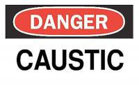 4GJ30 Danger Sign, 10 x 14In, R and BK/WHT, ENG