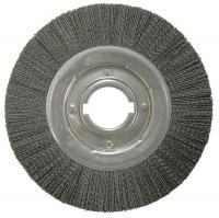 4GJC7 Wheel Brush, 10 In D, Wire 0.026 In