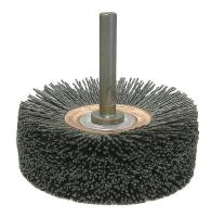 4GJD2 Wheel Brush, 4 In D, Wire 0.026 In