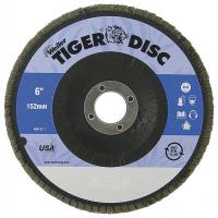 4GJF3 Arbor Mount Flap Disc, 6in, 40, Coarse