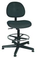 4GJK2 Pneumatic Task Chair, 300 lb., Black